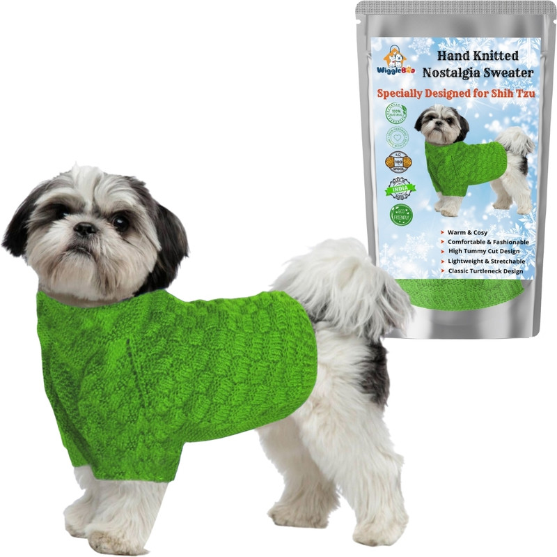WiggleBoo Sweater for Dog(Light Green)