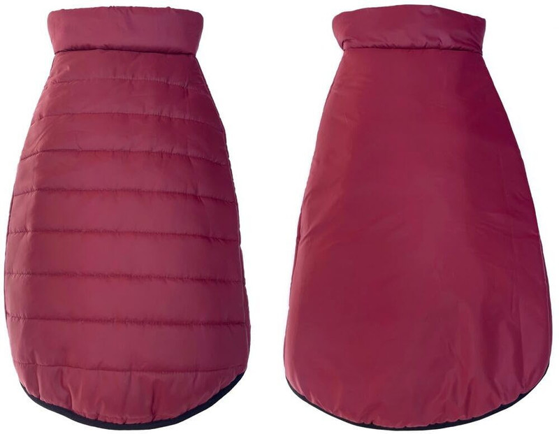 Pets Planet Winter Jacket, Coat for Dog, Cat(Cat Printed Red Reversible Dog Jacket, 22 Inch XXL)