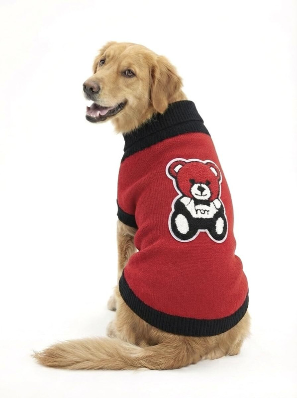 Pets Planet Sweats for Dog, Cat(Red & Black)