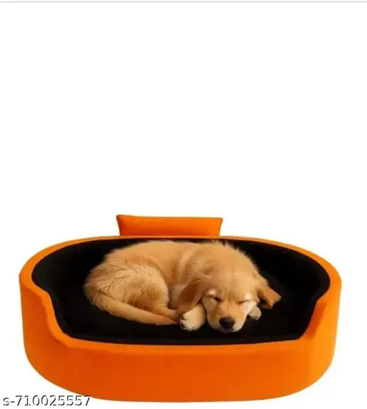 TRANDING SMILE Dog Bed, Sofas Bed & Chairs Bed, caut8p XXXL Pet Bed(Black & Cream)