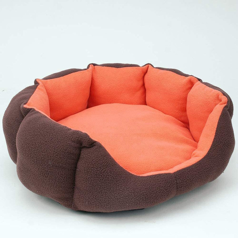 Ashok enterprises Super Soft Reversible Bed for Cats/Dog Round Cat & Pet Comfortable Bed M Pet Bed(Grey)