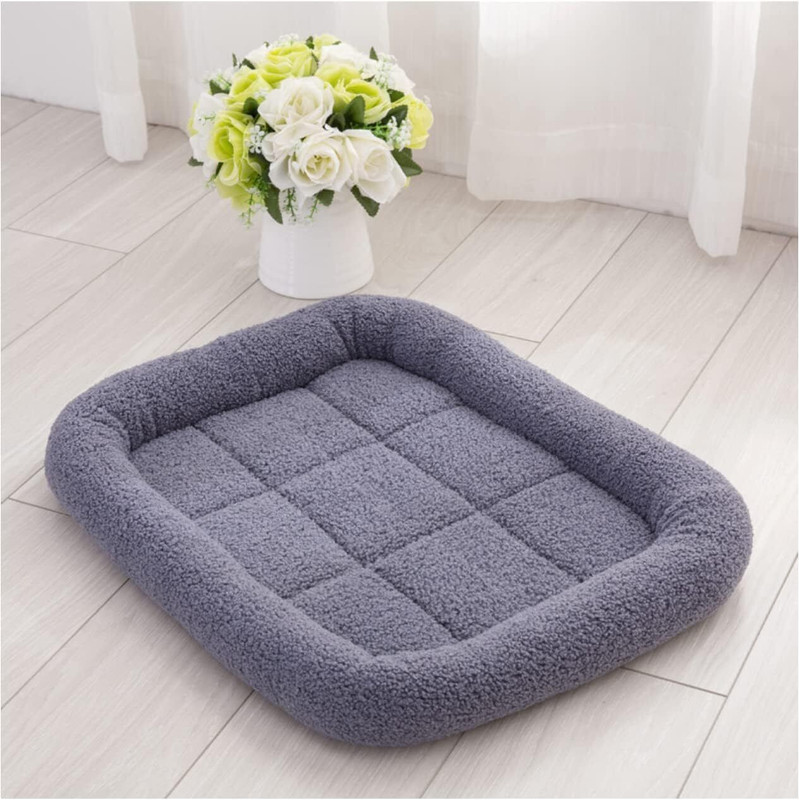 Paitsco Soft Plush Pet Bed for Dogs & Cats | Washable Anti-Slip Puppy Bed S Pet Bed(Black)
