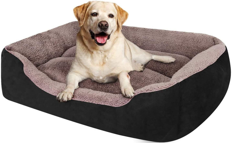 KOZI PET Rectangle Pet Bed Thickened Enough with Soft Dog Sofa Pet Bed L Pet Bed(KOZIPET)