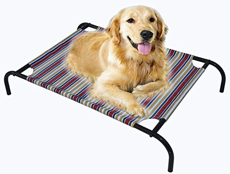 Homecute Elevated Cooling Mesh L Pet Bed(Multicolor)