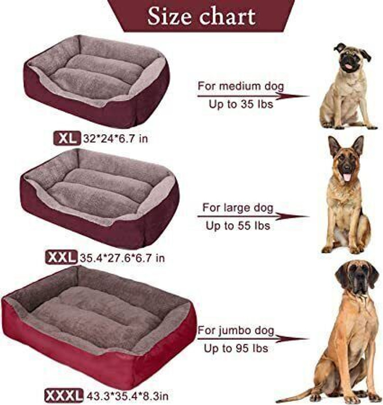 Ashok enterprises Dog Beds Washable Pet Basket Kennel Bed for Dogs Cushion Blanket Beds XXL Pet Bed(pink)