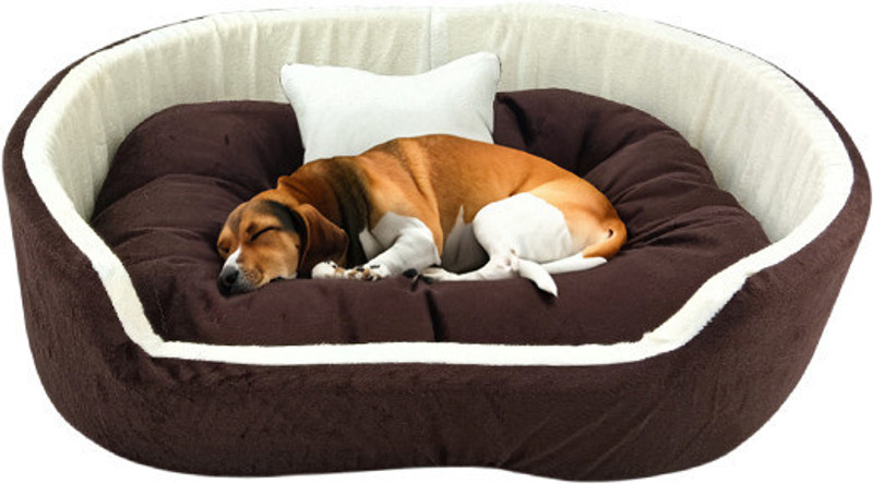 Havens dream Dog Bed, Sofas Bed & Chairs Bed With Haddi L Pet Bed(Brown & White)