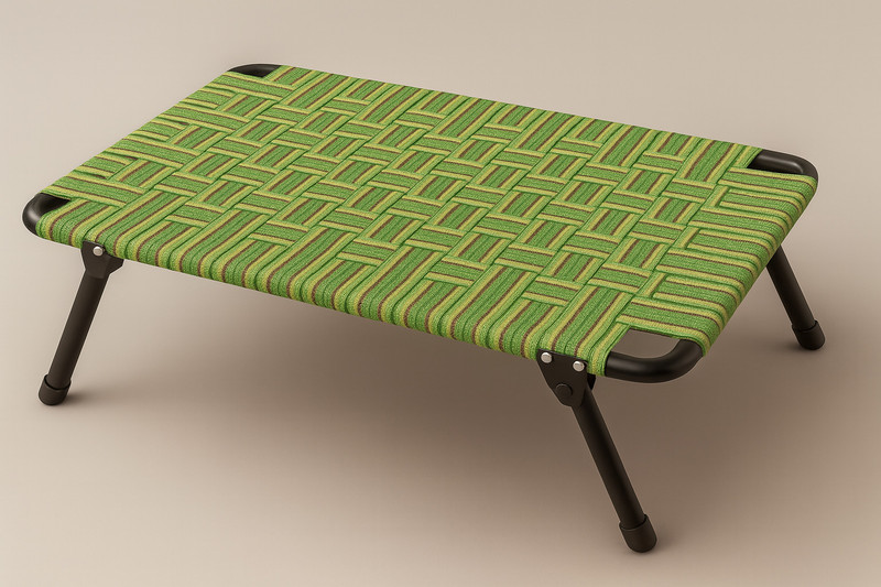 AVIKA Elevated Dog Bed Cot with Breathable Fabric & Foldable Metal Frame XL Pet Bed(Multicolour)