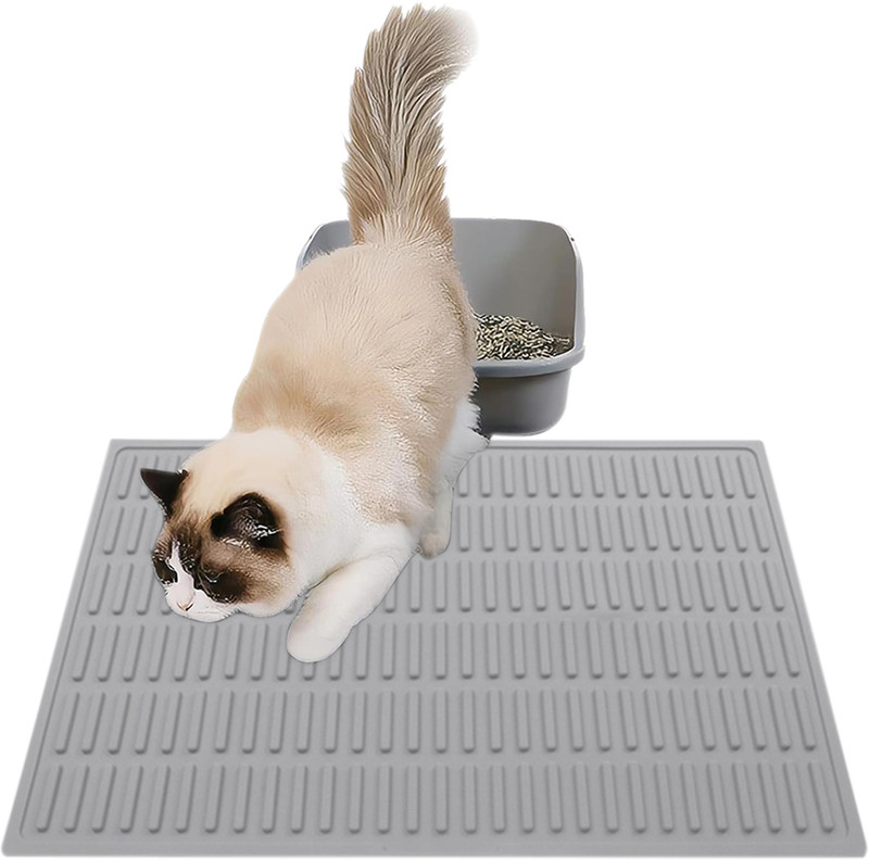HASTHIP Large Litter Mat Optimal Coverage Design M Pet Bed(Grey)