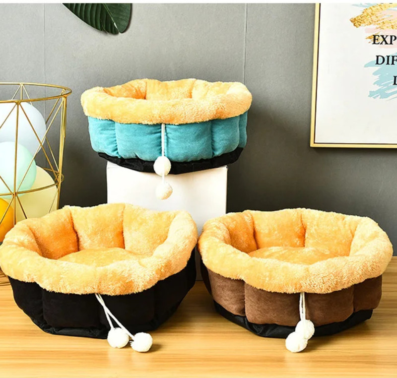 DogTrust Luxury Sofa Bed Double Ultra Soft Ethnic Velvet M Pet Bed(Multicolor)