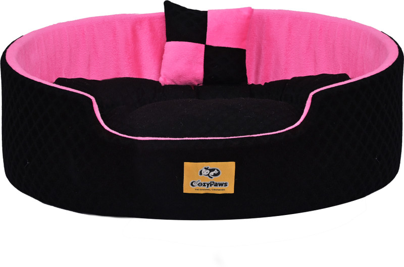 CozyPaws Dog & Cat Washable Beds for Indoor Pets & Puppy, C8-ARDB-08-Peach M Pet Bed(Peach)