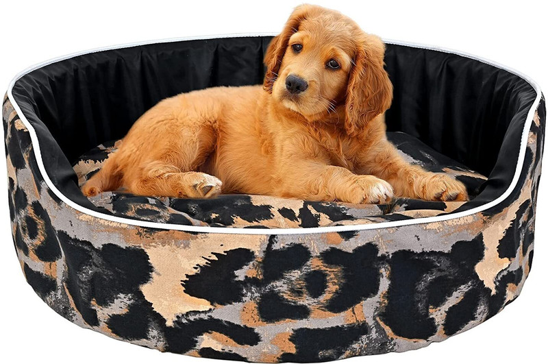 MS PET HOUSE PET-BED-ARM-BLACK-BEIGE-S S Pet Bed(Black, Beige)
