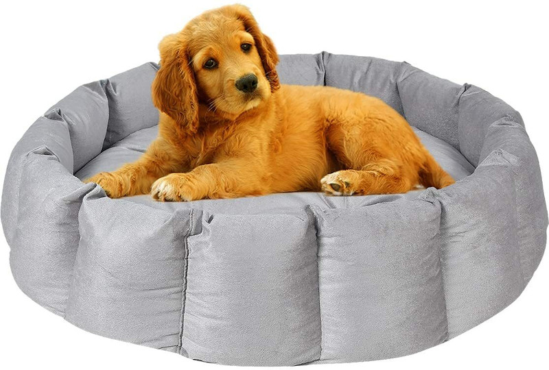 Heaven Luxurious Reversible Dual Soft Velvet Luxury Sofa PET Bed for Dog CAT Puppy Rabbit M Pet Bed(Blue, Red)