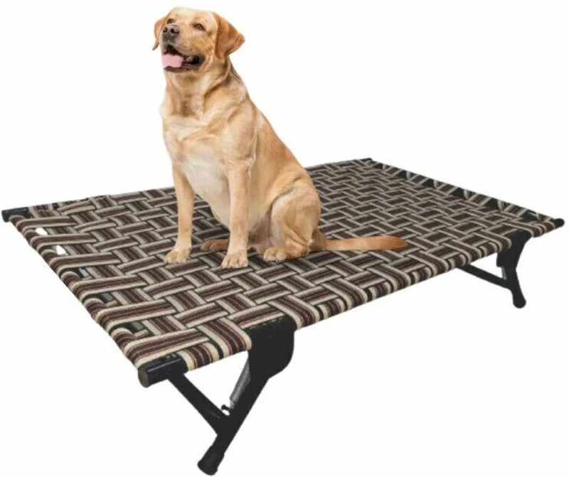 Durabed "LARGE & STRONG" 42 X 26 Inches, Dog Bed. Easy to Wash & Move with Folding Legs- L Pet Bed(Multicolor)