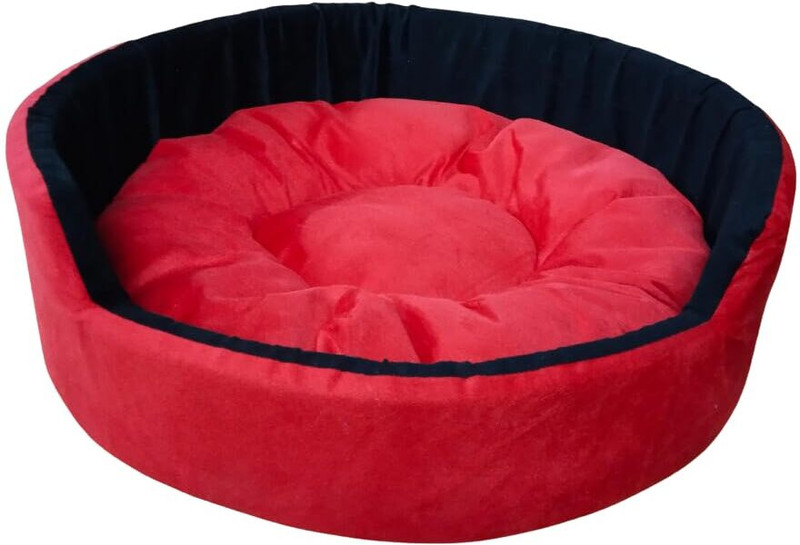 Guru DCB_ROUND_M_2 M Pet Bed(Red)