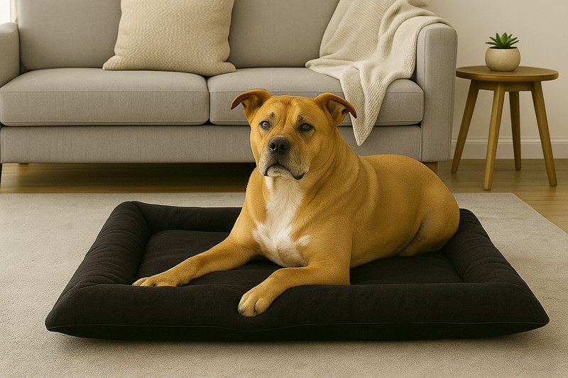 CIVVAM DOG BED XL Pet Bed(BLACK)