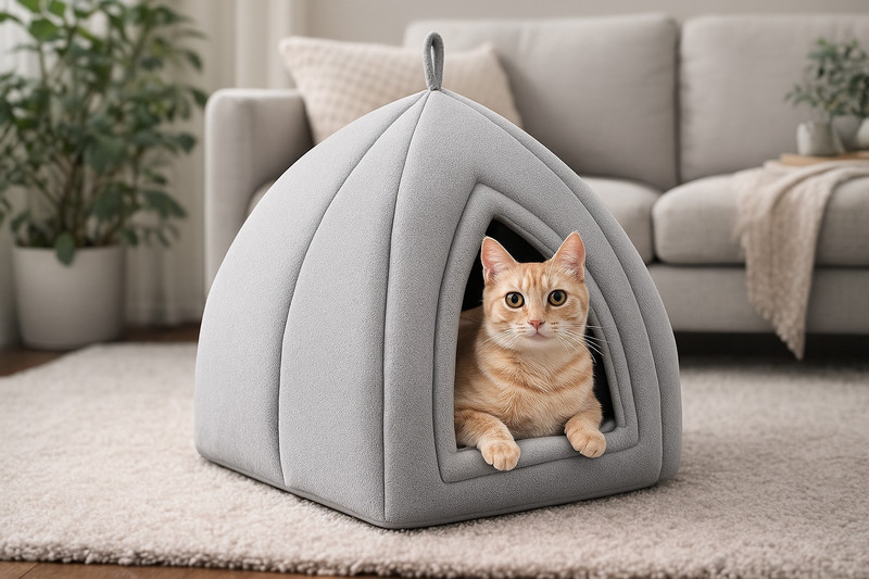 Zexsazone Cat Bed House, Pet House, Large Comfy Pet Bed, Cat House, Warm Bed For Cats Dogs Cat, Dog House