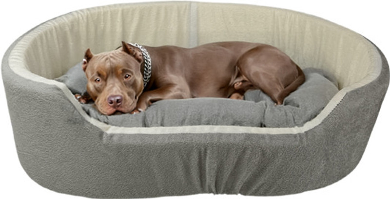 Furry Smile Latest Design Rounded Dog Bed, Sofas Bed & Chairs Bed S Pet Bed(Black & Orange)