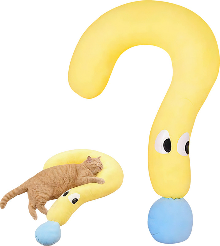 gustave Soft Plush Cartoon Pet Pillow S Pet Bed(Yellow)