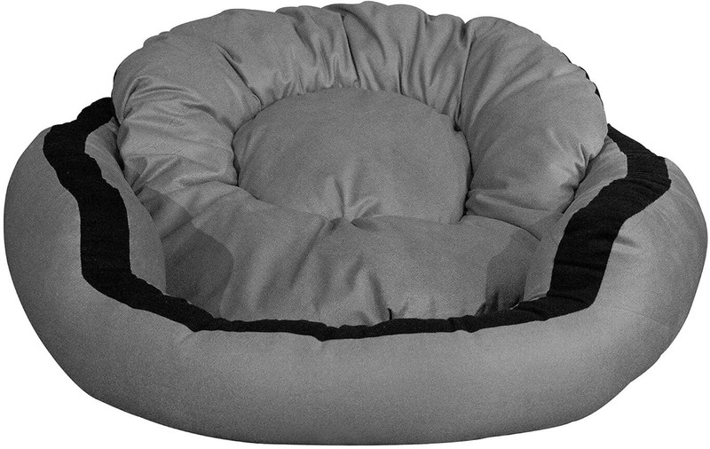 Guru Dog & Cat Round Shape Bed with Removable Cushion, Comfortable, XL, LWH, 81x81x18 XL Pet Bed(Brown)