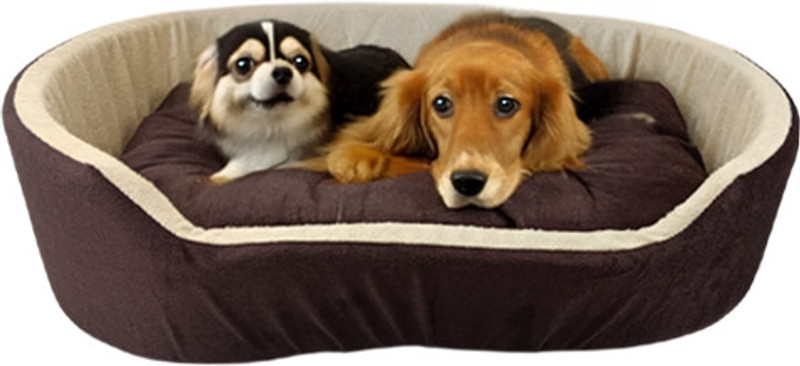 Furry Smile Latest Design Rounded Dog Bed, Sofas Bed & Chairs Bed XXXL Pet Bed(Brown & Cream)