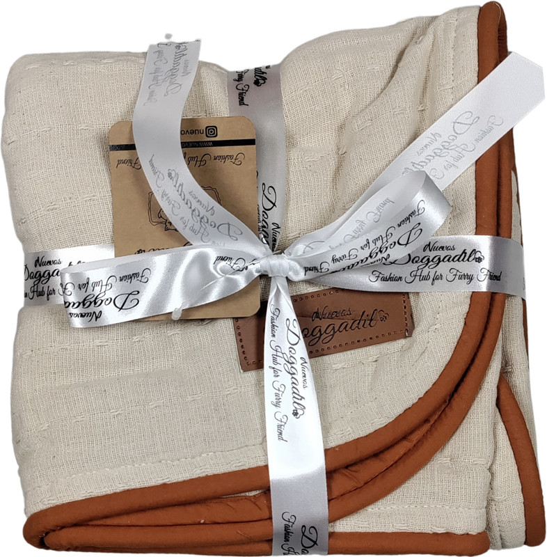 NUEVOS DOGGADILL 22061 L Pet Bed(IVORY/RUST)