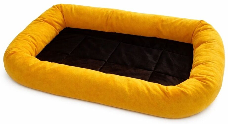 GRIDPET Soft Foam Padded Dog Bed for Summer Suitable for Small Sized Pets M Pet Bed(Yellow & Brown)