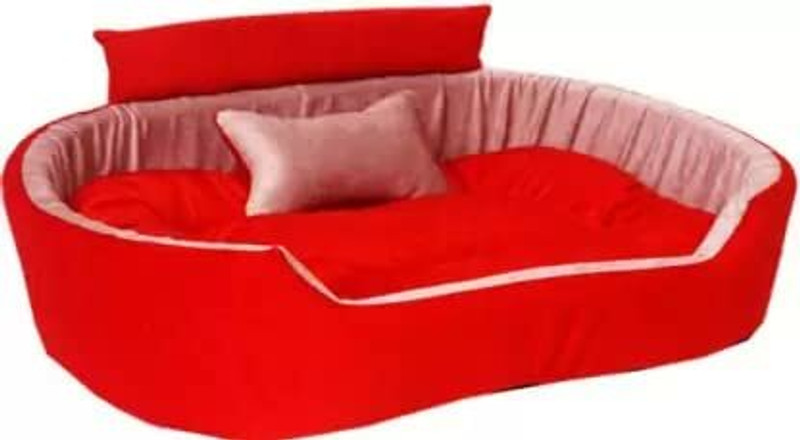 Shunammite extra soft dog bed for 4Xl size dog bed with extra filling of soft fabric Dog 4XL Pet Bed(red black)