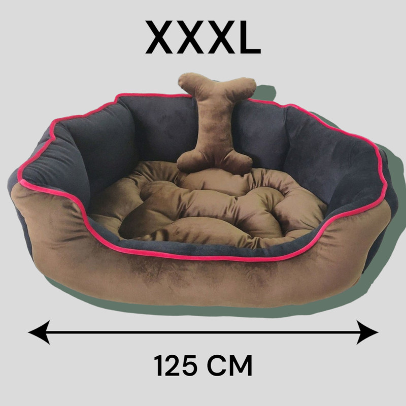 Royals Rore Extra shoft XXXL Pet Bed(Brown)