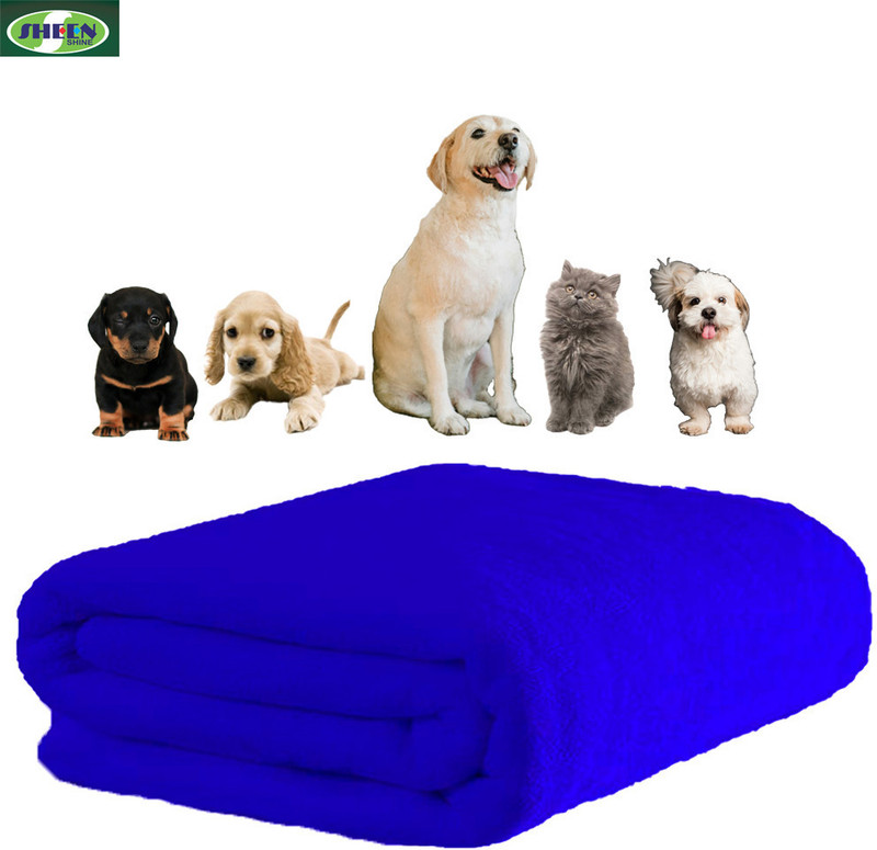 Sheen Shine SkyBlue_70X140_300GSM_PK1 Cat, Dog Blanket(Microfiber)