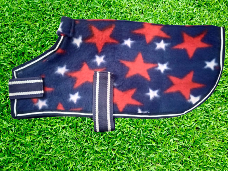 BLESSING PET PRODUCT STAR PRINT JACKET Dog Blanket(Wool)
