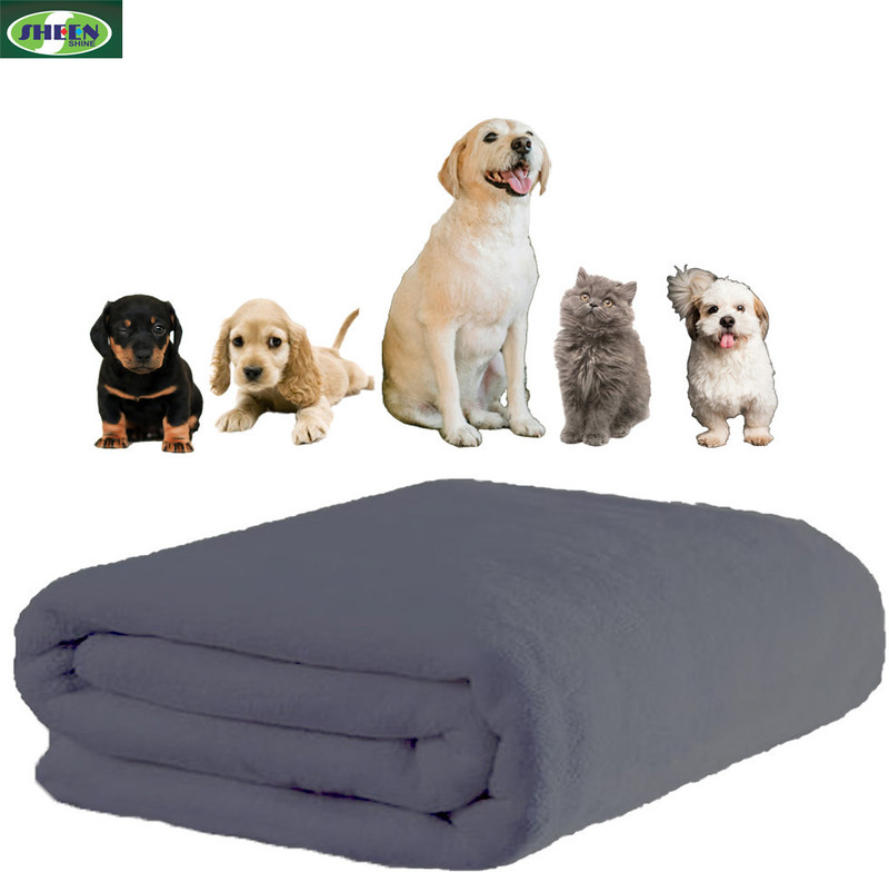 Sheen Shine Blue_70X140_300GSM_PK1 Cat, Dog Blanket(Microfiber)