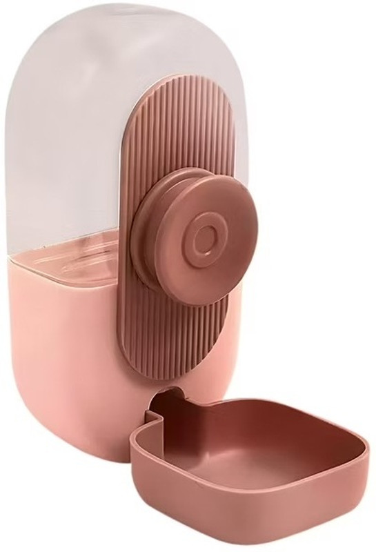 SKOFRI Pet Water Fountain Cat Feeder Puppy Water Bottle Cat Waterer Dog Feeder Plastic Pet Bottle(800 ml Pink)