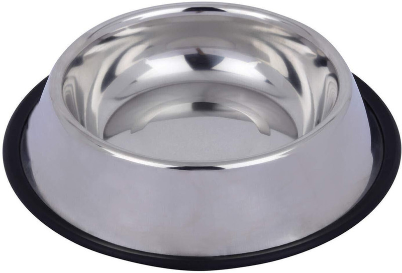 Naaz Pet Stainless Steel Bowl for Feeding Small Dogs Cats and Rabbit (Silver 200 ml X 2) Anti Skid Stainless Steel Bowl for Feeding Small Dogs Cats and Kittens (Silver, 200 ml X 2) - Set of 2 ROUND Steel Pet Bowl (200 ml Silver) Stainless Steel Pet Bowl(200 ml Silver)