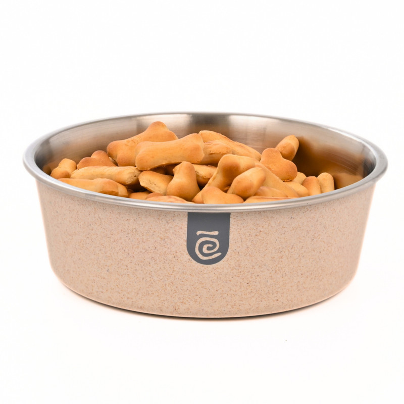 Eha Bella Biocomposite Pet Bowl(1600 ml Light Brown)