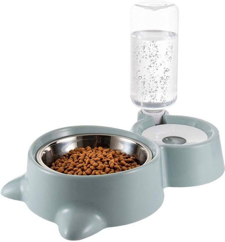 Maharaj Mall Plastic Pet Bowl & Bottle(500 ml Grey)