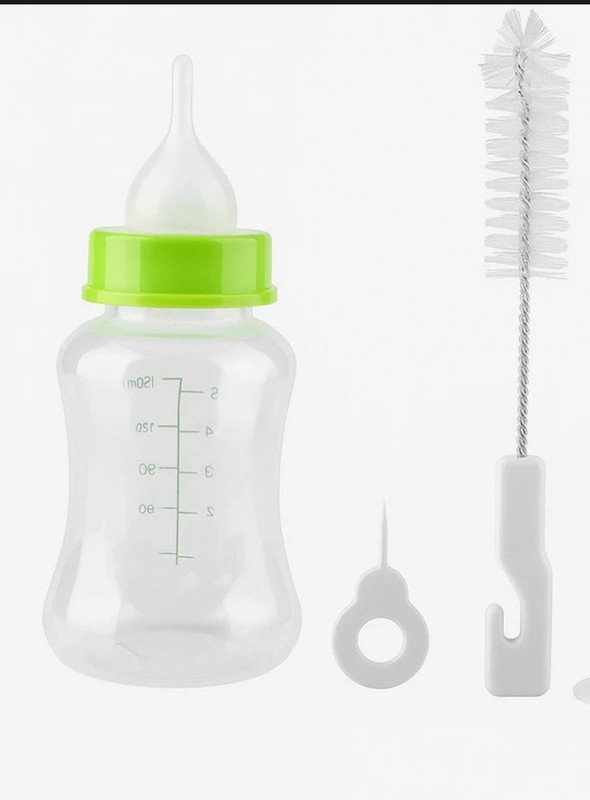 RS Pet Vet Pet Feeding Bottle 150ml. Plastic Pet Bottle(150 ml Off White)