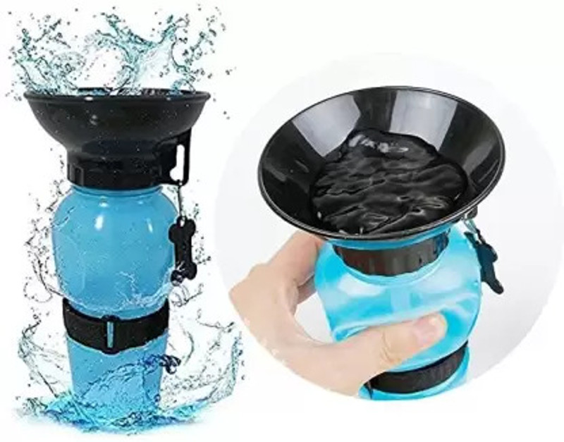 AquaDog AQUA DOG for PETS ON THE GO, Plastic Pet Bowl & Bottle(500 ml Multicolor)