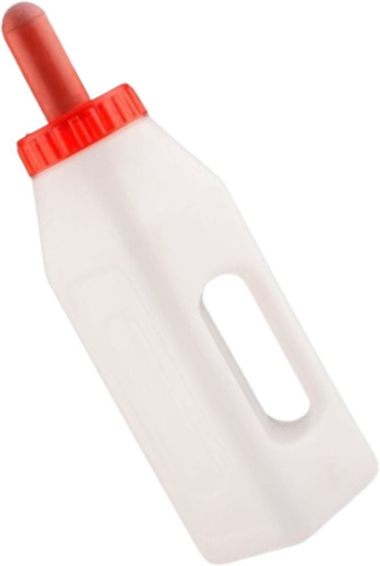 NutriFirst Heavy Calf Milk or Water Feeding Bottle with Quality Nipple | Pack of 1 | Plastic Pet Bottle(1.5 L Off White)