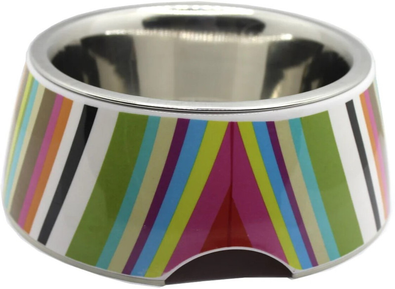 The Pet Point Melamine Pet Bowl(200 ml Multicolor)