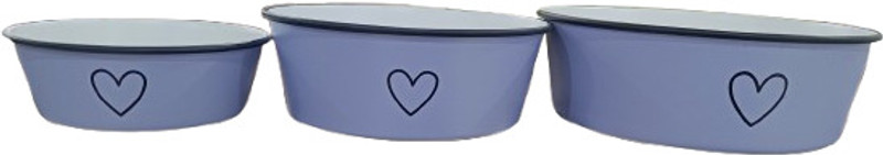 liefde Iron Pet Bowl(500, 900, 1750 ml Purple)