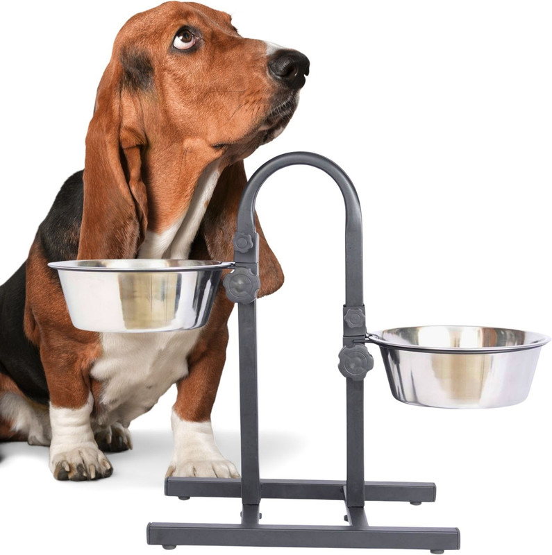 Sage Square Stainless Steel Pet Bowl(900 ml Blue)