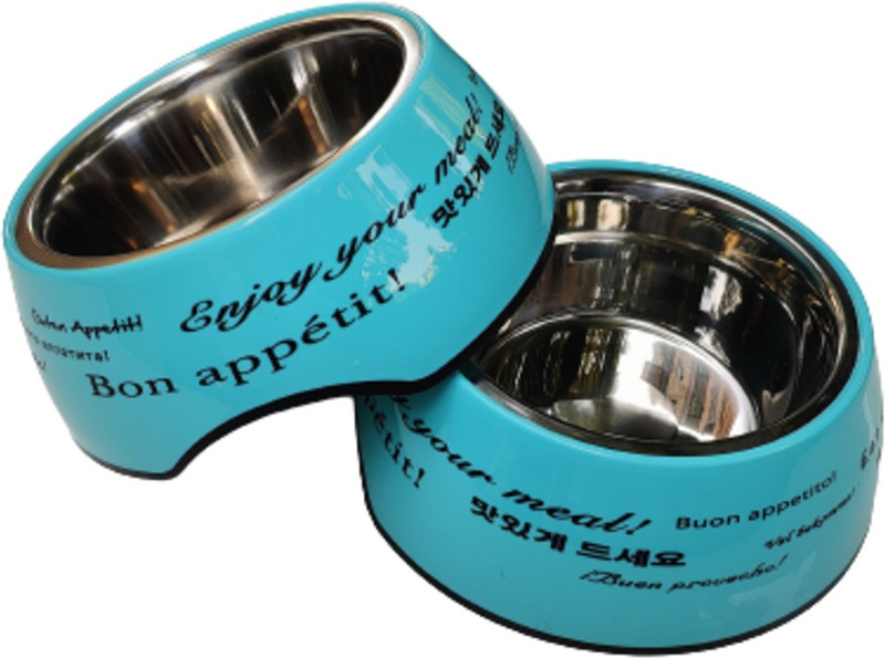 ELTON Stainless Steel, Polypropylene Pet Bowl(1200 ml Green)