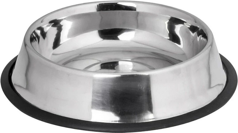 Nitishree Stainless Steel Silver Plated, Stainless Steel Pet Bowl(200 ml Steel)