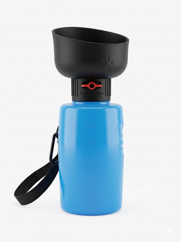 TailSetter Plastic Pet Bottle(600 ml Blue)