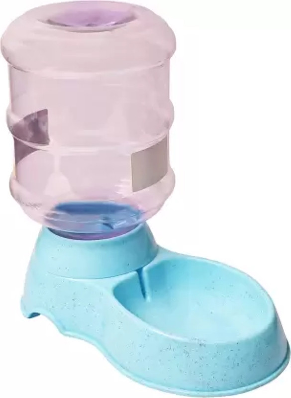 Pringo Dog Water Food Dispensers 3.8L Plastic Pet Bowl & Bottle (3800 ML) Plastic Pet Bowl & Bottle(3800 ml Multicolor)