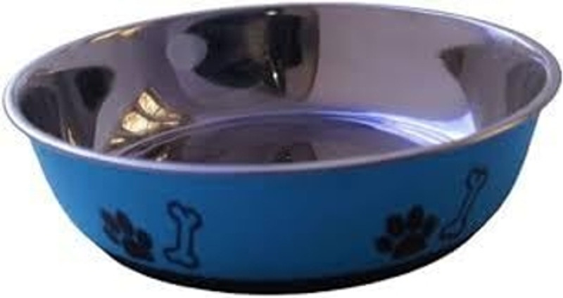 petshug Stainless Steel Pet Bowl(250-300 L Blue)