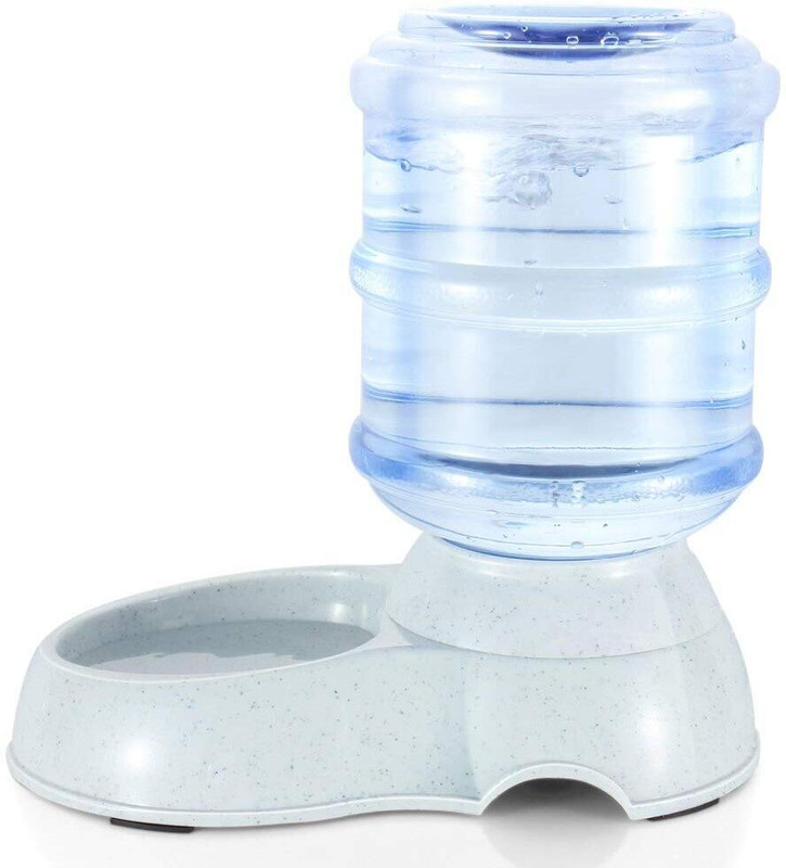 PAVITYAKSH DOG WATER DISPENSER Automatic Gravity Water Drinking Dispenser Plastic Pet Bowl & Bottle(3.8 ml Multicolor)