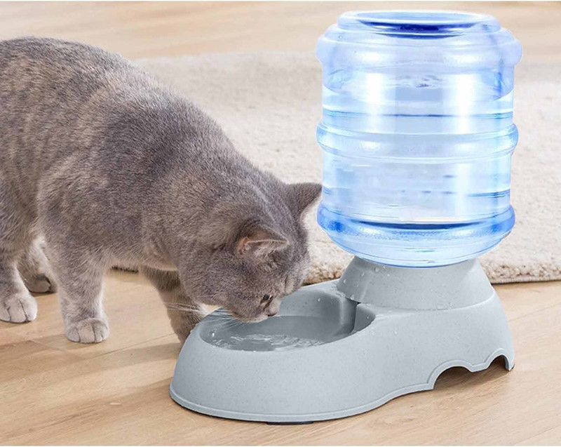 TGOPIT Automatic Gravity Pet Water Dispenser for Dogs & Cats with Anti-Slip Base(Plastic)