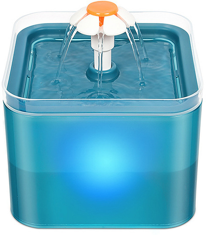 maycreate Cat Water Fountain LED Light Large Ultra-Silent High(Plastic)