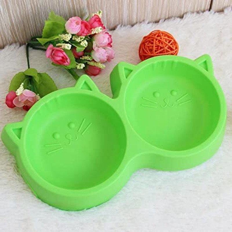 FONDLE Plastic Pet Bowl(600 ml Green)